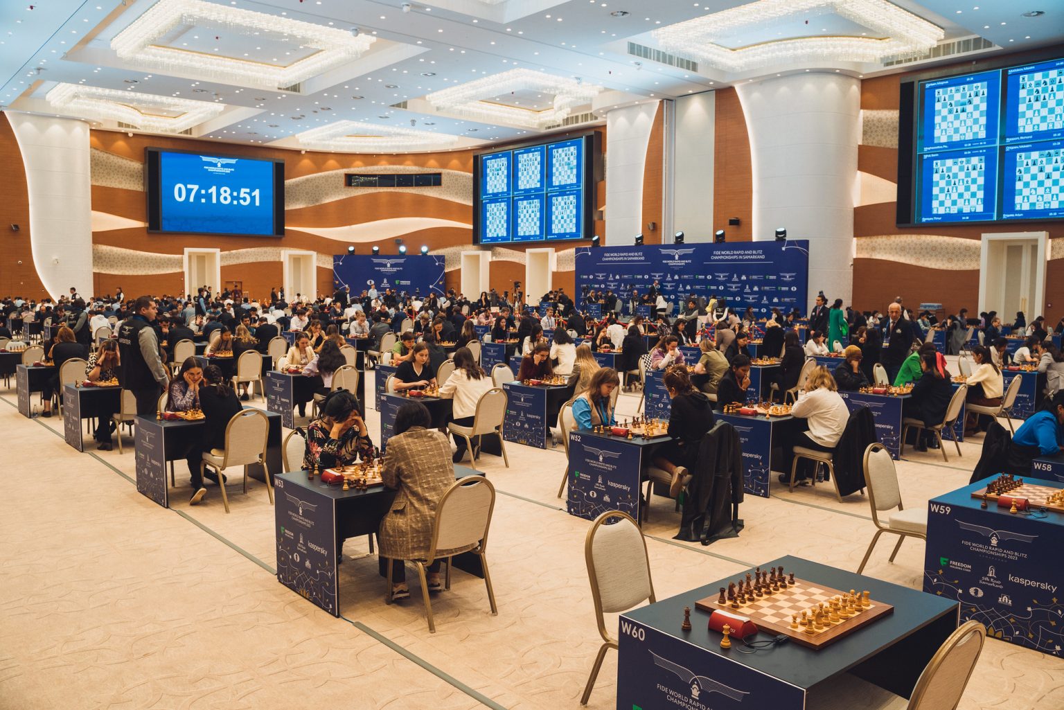 Actionpacked start to World Rapid Championships in Samarkand FIDE