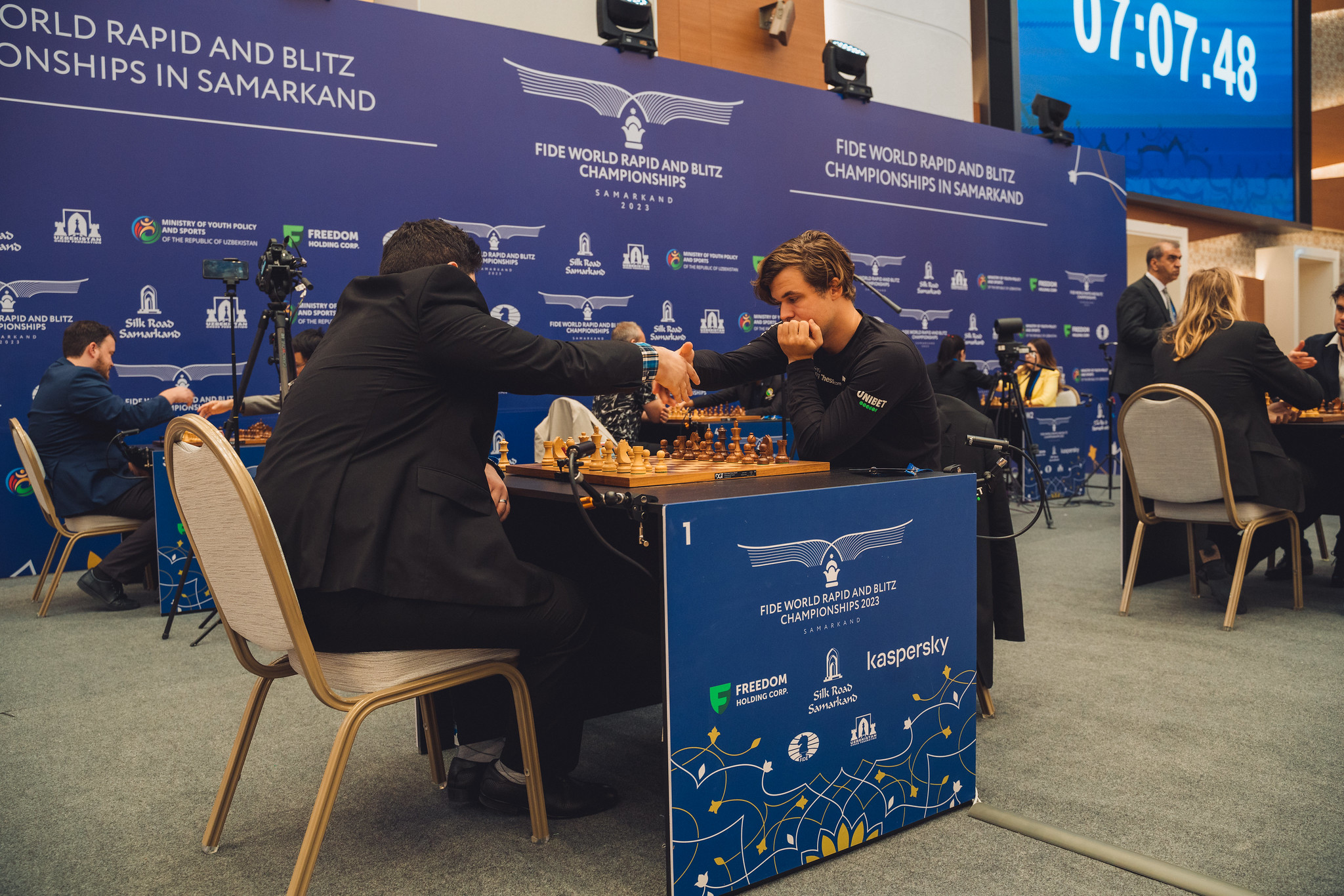 Actionpacked start to World Rapid Championships in Samarkand FIDE