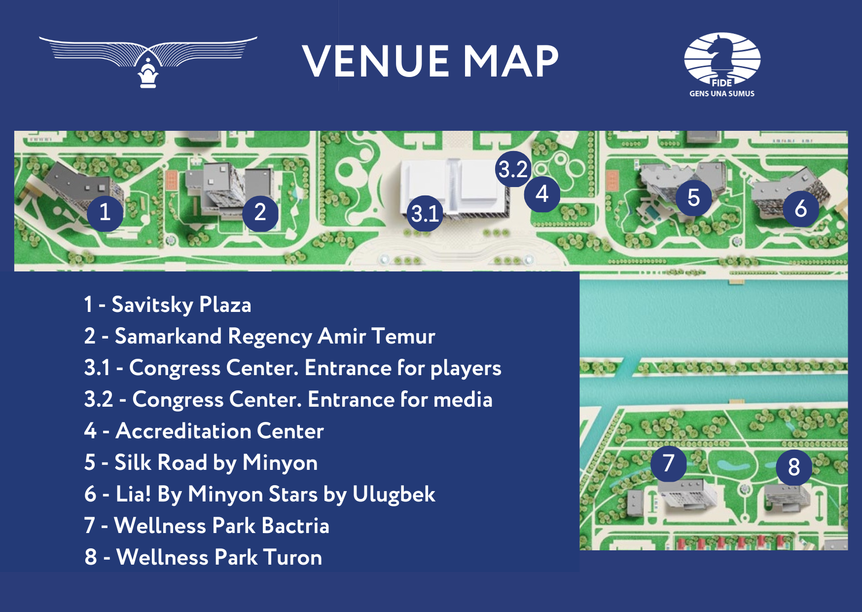 Venue FIDE World Rapid and Blitz Chess Championships 2023